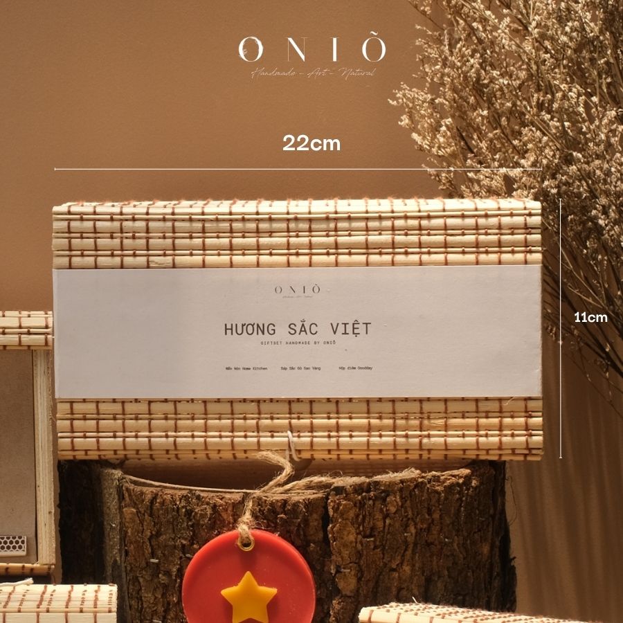 Set quà tặng Hương Sắc Việt - Hương thơm tinh dầu, quà lưu niệm Việt Nam, BST Đất Việt - ONIÕ