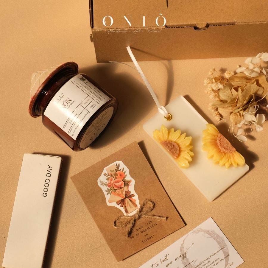 Set quà tặng Nón Thương - Hương thơm tinh dầu, quà lưu niệm Việt Nam, BST Đất Việt - ONIÕ