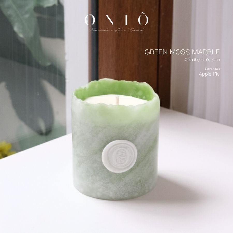 Nến thơm cao cấp hình trụ Marble Texture Handmade, Quà Tặng Tinh Tế Decor Phòng & Spa, Marble Collection - ONIÕ