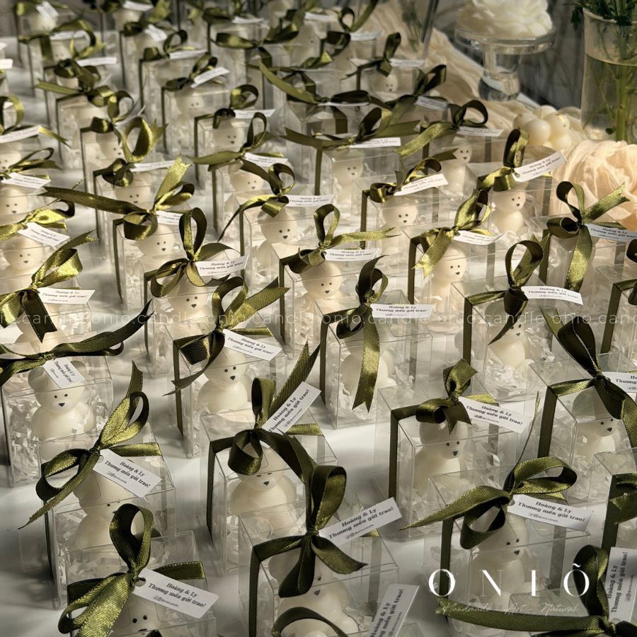 Nến Gấu ngồi (Hộp Mica) - ONIÕ