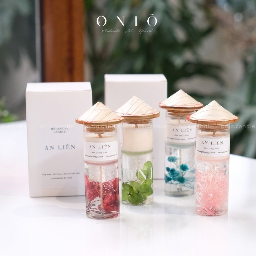 Nến thơm An Liên - BST Tinh Hoa Đất Việt ONIÕ (tone màu ngẫu nhiên)