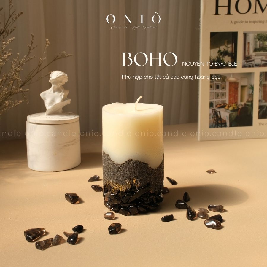 Nến thơm cao cấp BOHO THẠCH ANH - ONIÕ