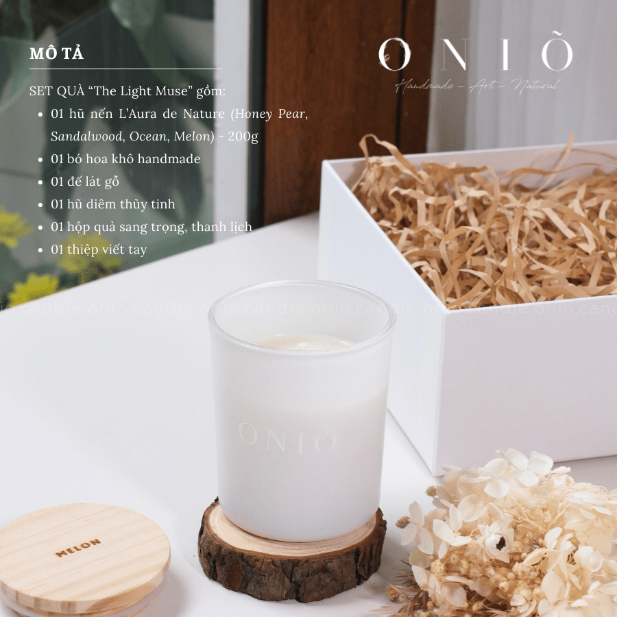 Set Quà Tặng Nến Thơm THE LIGHT MUSE - ONIÕ