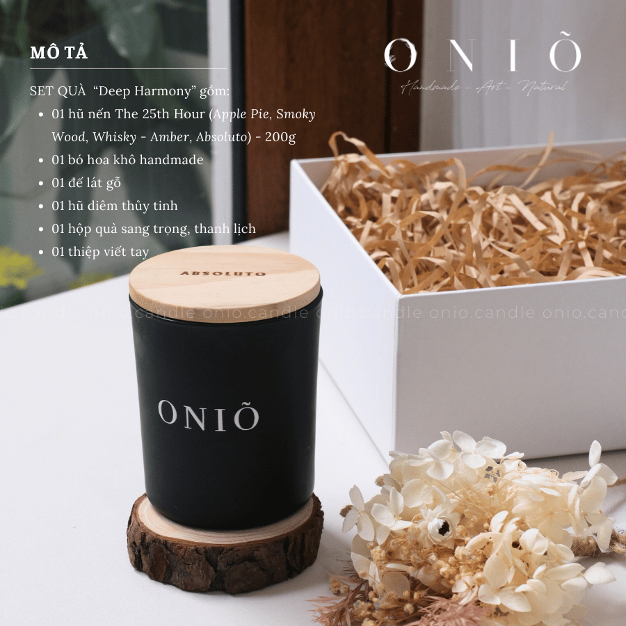 Set Quà Tặng Nến Thơm DEEP HARMONY - ONIÕ