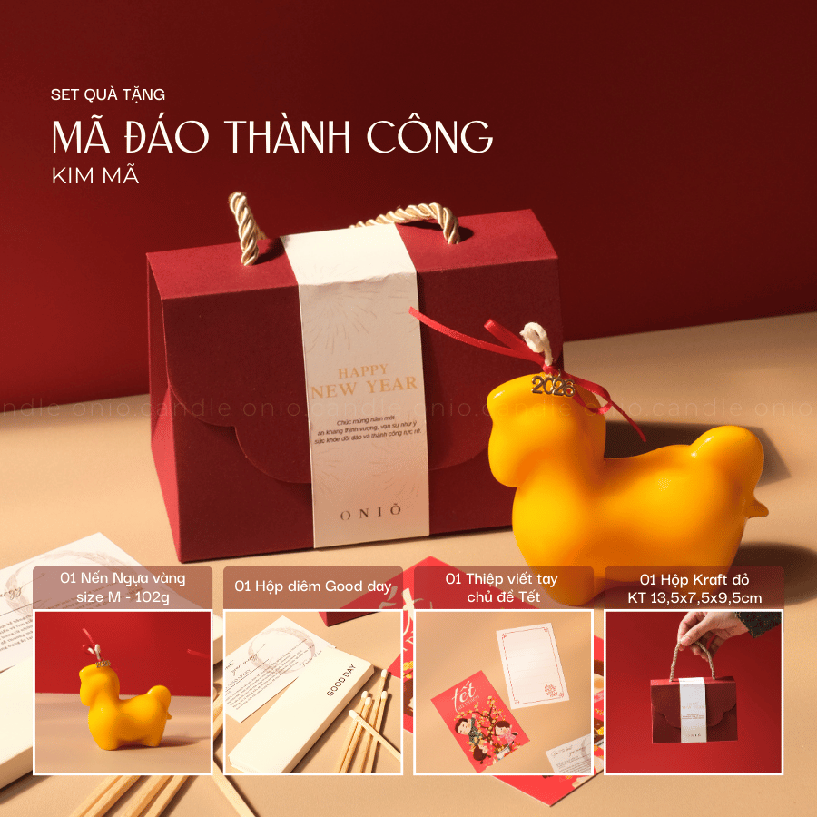 ONIÕ Set quà tặng MÃ ĐÁO THÀNH CÔNG - BST Tinh Hoa Tết Việt