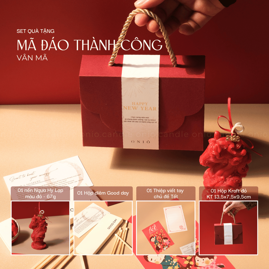 ONIÕ Set quà tặng MÃ ĐÁO THÀNH CÔNG - BST Tinh Hoa Tết Việt
