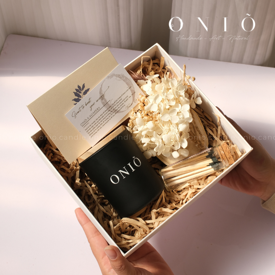 Set Quà Tặng Nến Thơm Cao Cấp DEEP HARMONY (Hộp 20x18x8) - ONIÕ