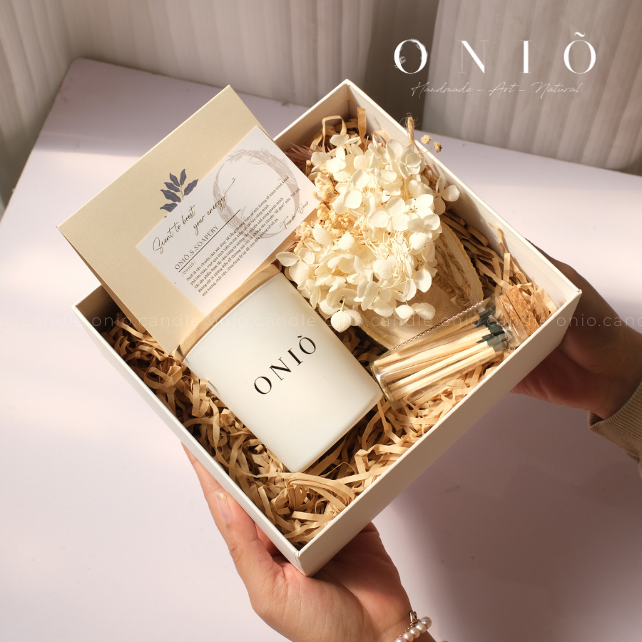 Set Quà Tặng Nến Thơm Cao Cấp THE LIGHT MUSE (Hộp 20x18x8) - ONIÕ