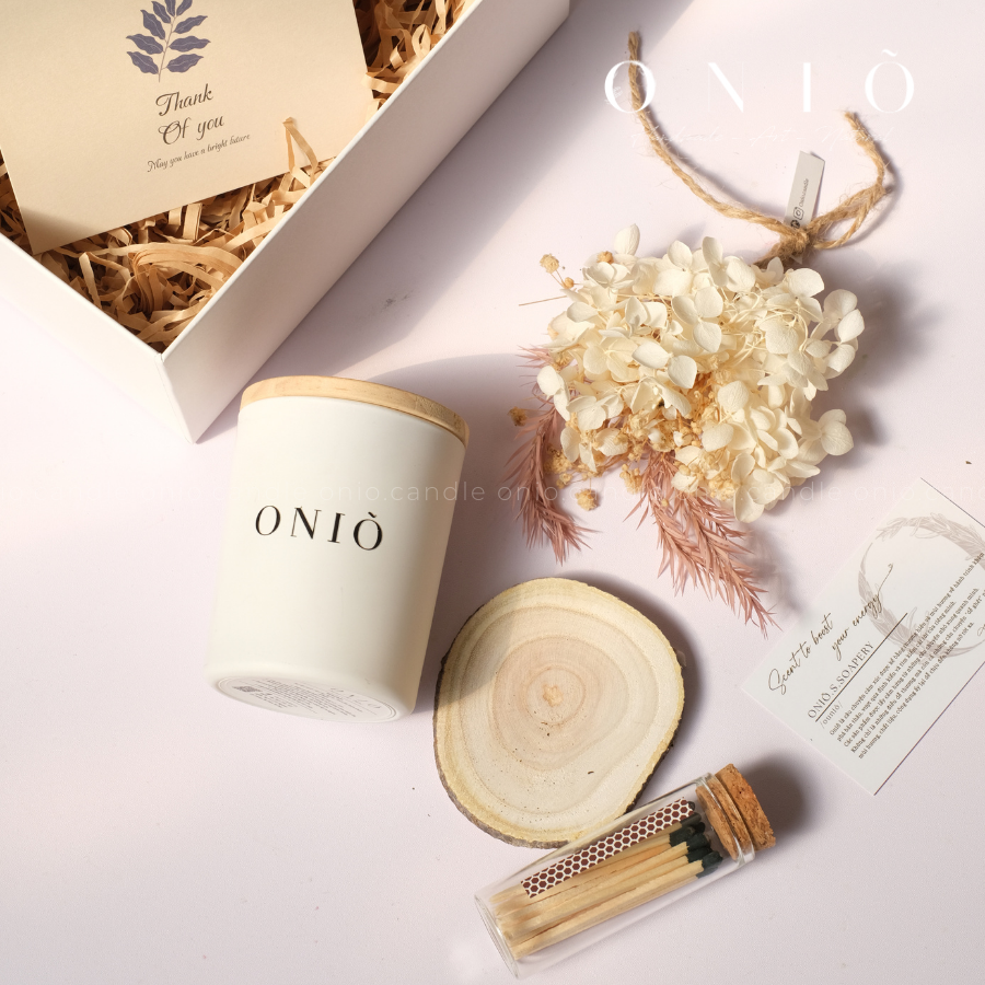 Set Quà Tặng Nến Thơm Cao Cấp THE LIGHT MUSE (Hộp 20x18x8) - ONIÕ