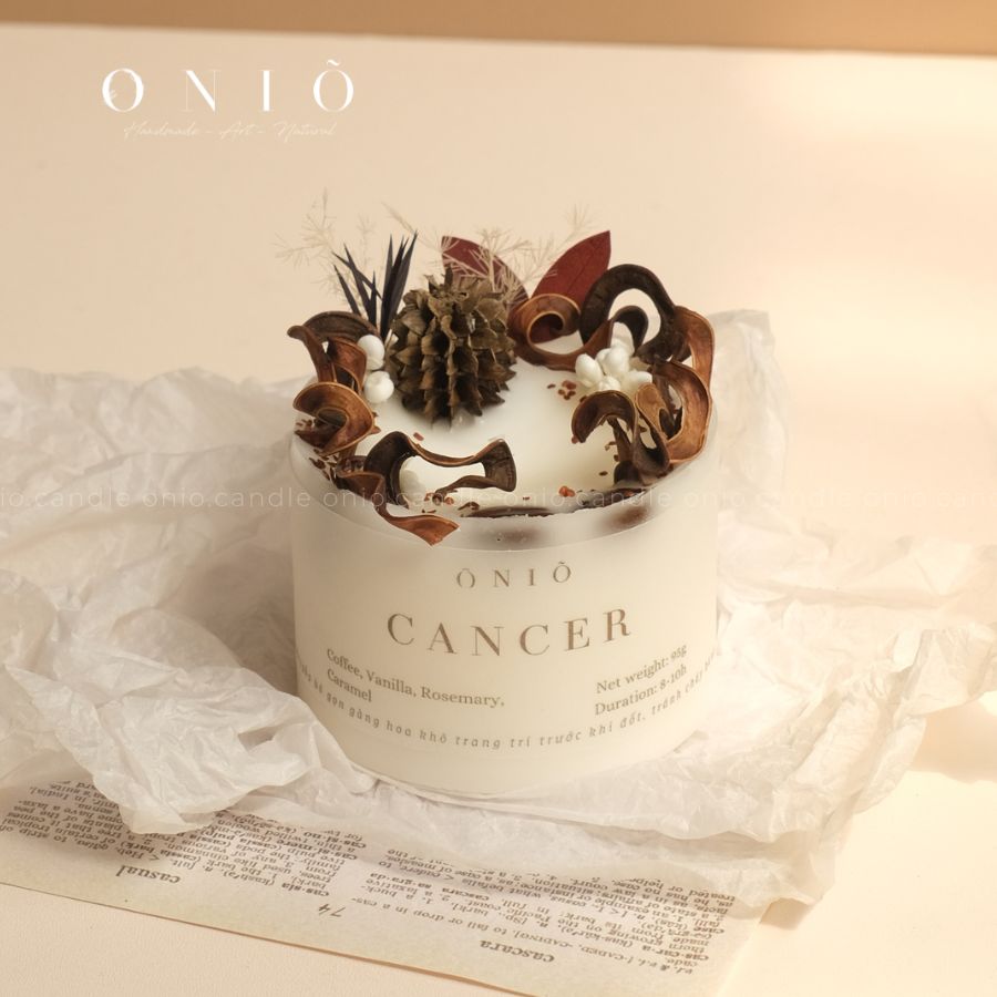 Nến trụ hoa lá ZODIAC COLLECTION 12 CUNG HOÀNG ĐẠO - ONIÕ