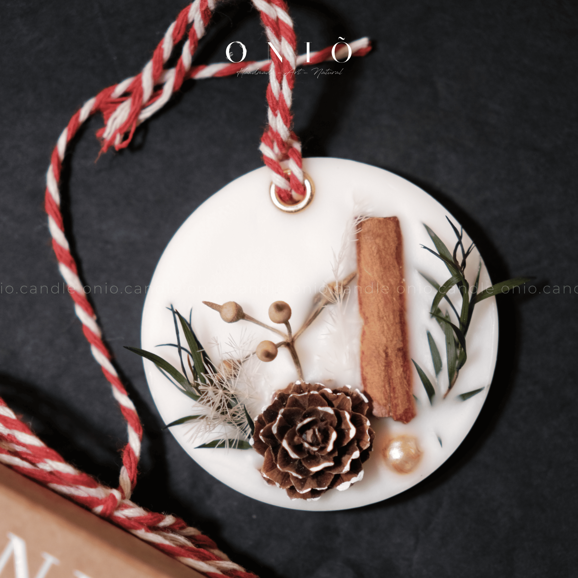 05 - Sáp tròn decor thảo mộc khô (20g -6cm)