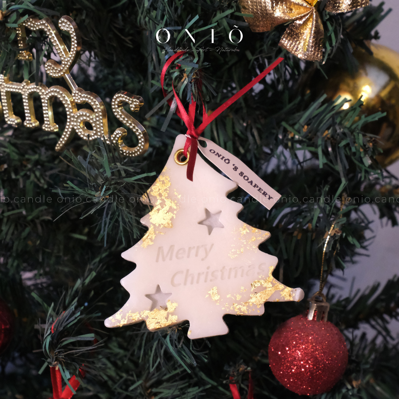 Sáp treo hình cây thông (20g - 9x1x9cm)