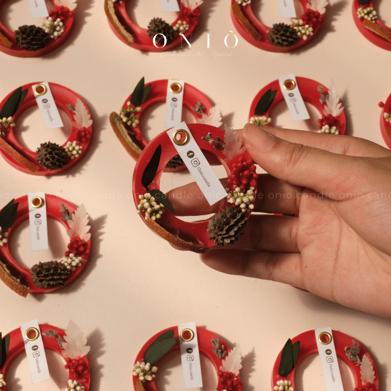 01 - Sáp vòng decor thảo mộc khô (15g - 6cm)