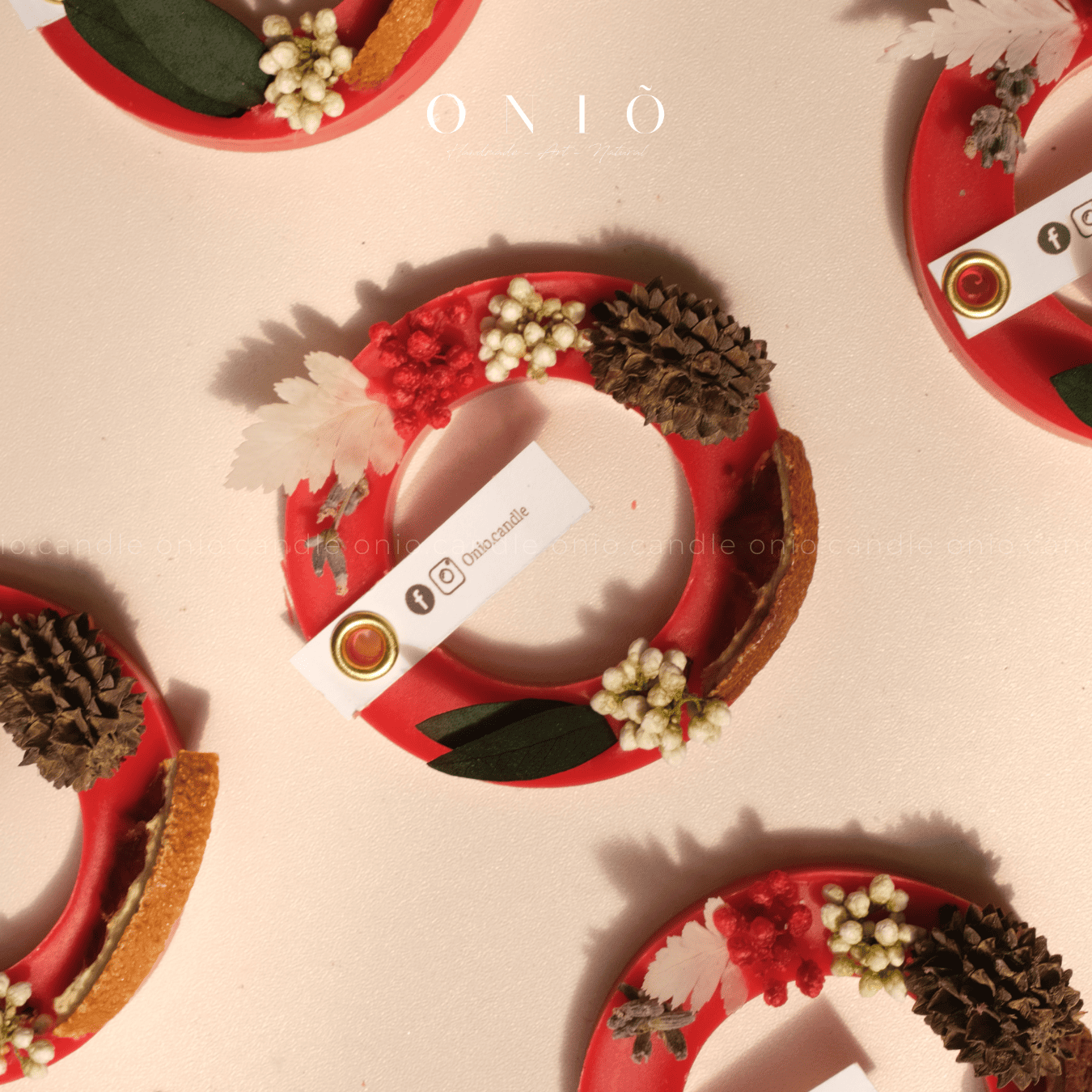 01 - Sáp vòng decor thảo mộc khô (15g - 6cm)