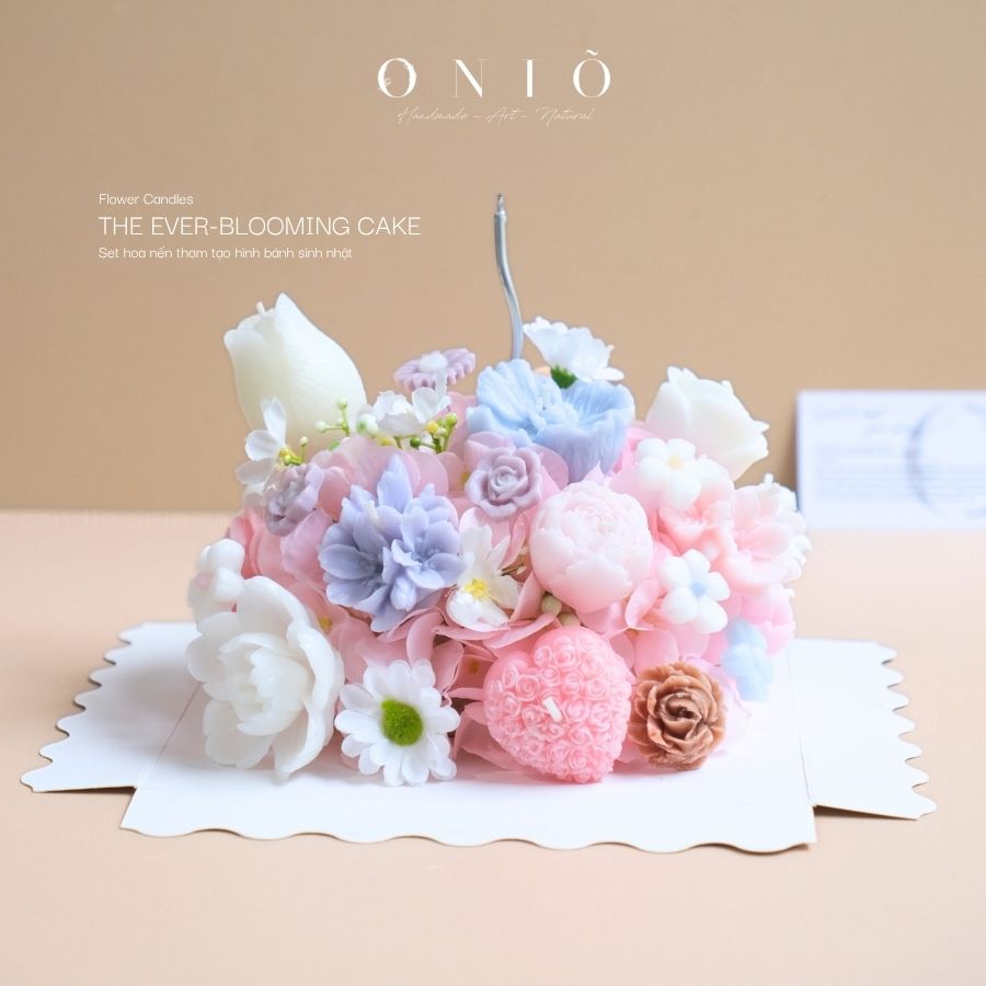 Hoa nến thơm, Quà tặng sinh nhật - The Ever Blooming Cake - ONIÕ