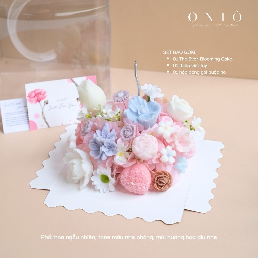 Hoa nến thơm, Quà tặng sinh nhật - The Ever Blooming Cake - ONIÕ