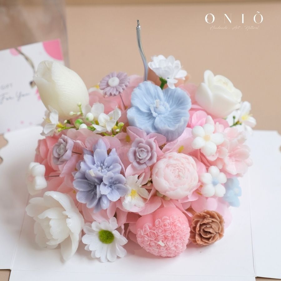 Hoa nến thơm, Quà tặng sinh nhật - The Ever Blooming Cake - ONIÕ