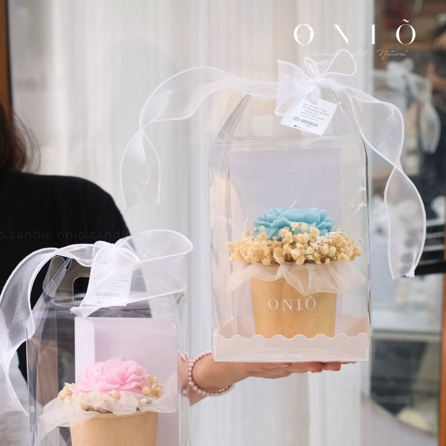 Hoa nến thơm 2 size S,M - Quà tặng sinh nhật, quà tặng tốt nghiệp - Bloom of love 06 - ONIÕ