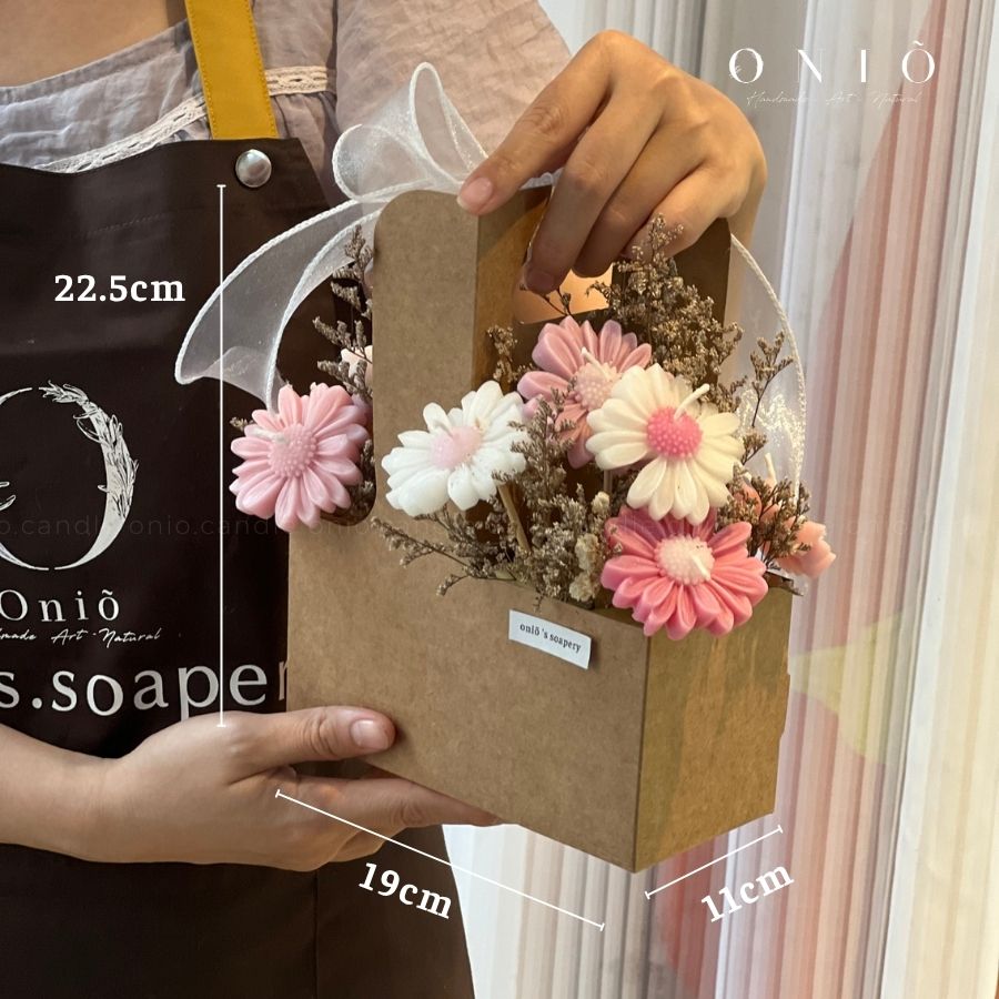 Hoa nến thơm, Hương thơm tinh dầu, quà tặng sinh nhật, quà tặng tốt nghiệp - Blooming Box - ONIÕ