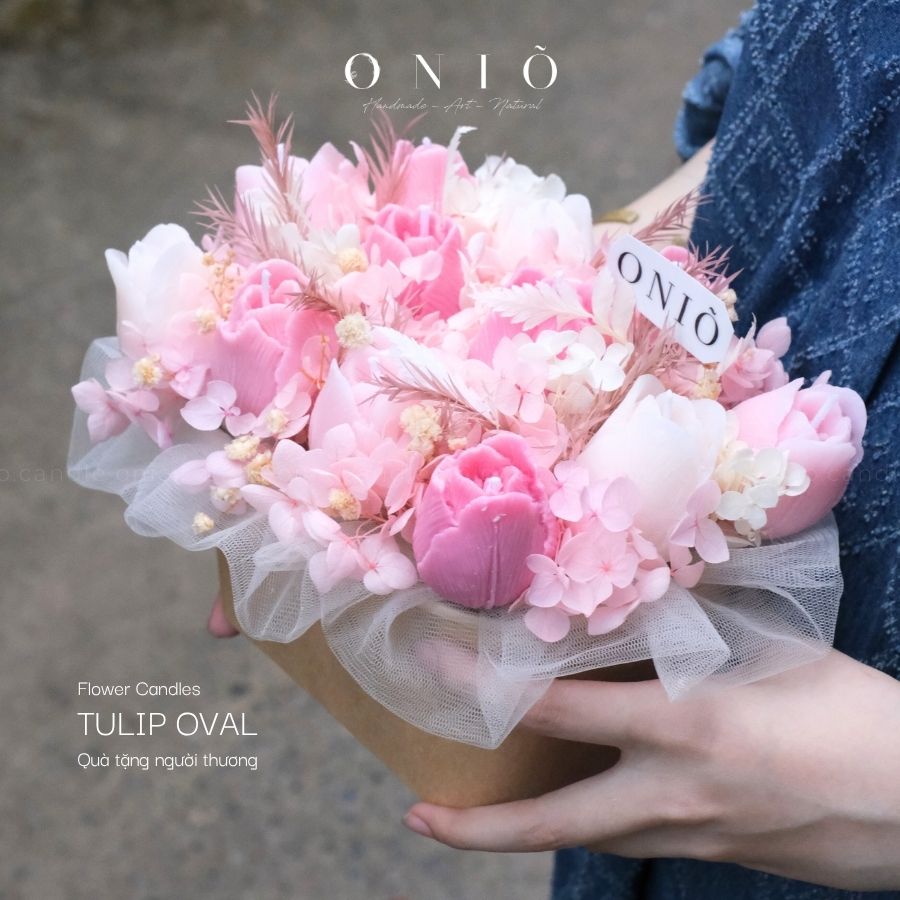 Hoa nến thơm bông tulip, Quà tặng sinh nhật, quà tặng tốt nghiệp - Tulip Blossom Candle - ONIÕ