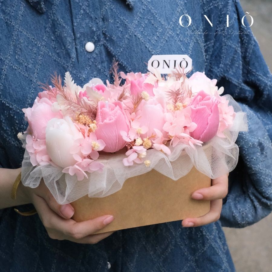 Hoa nến thơm bông tulip, Quà tặng sinh nhật, quà tặng tốt nghiệp - Tulip Blossom Candle - ONIÕ