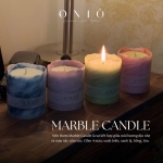 Nến thơm cao cấp hình trụ Marble Texture Handmade, Quà Tặng Tinh Tế Decor Phòng & Spa, Marble Collection - ONIÕ