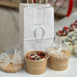 Bộ quà tặng ONIÕ 3 món nến thơm, sáp thơm handmade, đế gỗ tre, hương tinh dầu thiên nhiên