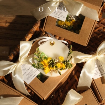 Sáp tròn decor hoa lá - ONIÕ