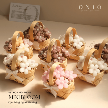 Set hoa nến thơm Mini Bloom (hương thơm dịu nhẹ) - ONIÕ