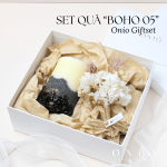 Set Quà Tặng Nến Thơm Cao Cấp BOHO Đá Thạch Anh - ONIÕ