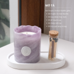 Set Quà Tặng Nến Thơm Cao Cấp PURPLE ORCHID MARBLE (Hộp 20x18x8) - ONIÕ
