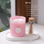 Set Quà Tặng Nến Thơm Cao Cấp PINK SAND MARBLE (Hộp 20x18x8) - ONIÕ