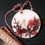 06 - Sáp tròn decor thảo mộc (30g - 7,5cm)