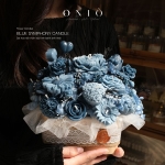 Hoa nến thơm tone xanh, Quà tặng sinh nhật, quà tặng tốt nghiệp - Blue Symphony - ONIÕ