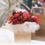 Hoa nến thơm tone đỏ, Quà tặng sinh nhật, quà tặng tốt nghiệp - Red Flower Candle - ONIÕ