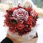 Hoa nến thơm tone đỏ, Quà tặng sinh nhật, quà tặng tốt nghiệp - Red Flower Candle - ONIÕ