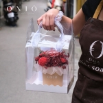 Hoa nến thơm tone đỏ, Quà tặng sinh nhật, quà tặng tốt nghiệp - Red Flower Candle - ONIÕ